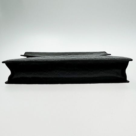  GUCCI グッチ グッチシマ 34044 ブラック ビジネスバッグ レザー メンズ シルバー金具