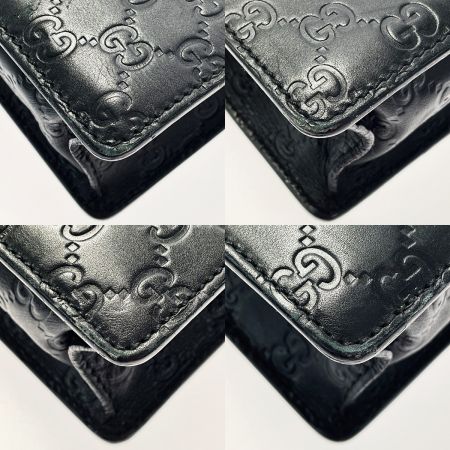  GUCCI グッチ グッチシマ 34044 ブラック ビジネスバッグ レザー メンズ シルバー金具