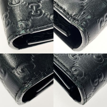  GUCCI グッチ グッチシマ 34044 ブラック ビジネスバッグ レザー メンズ シルバー金具