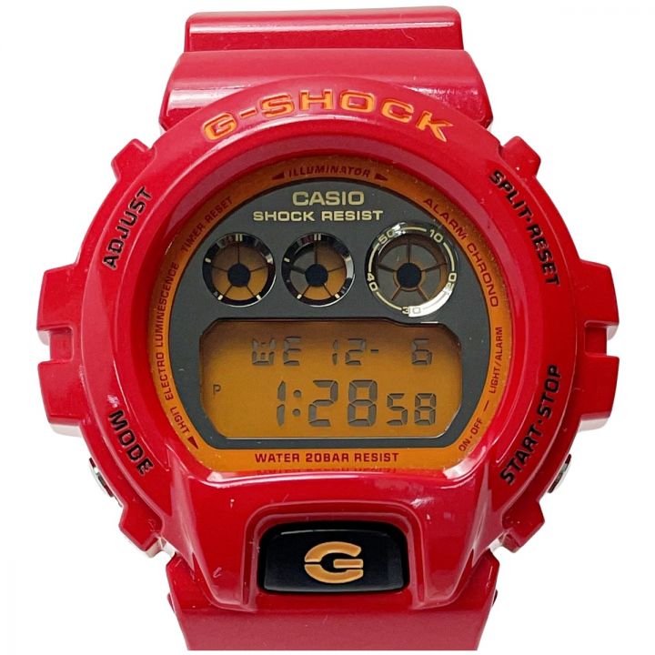 CASIO カシオ G-SHOCK Crazy Colors クレイジーカラーズ DW-6900CB-4JF レッド クォーツ メンズ  腕時計｜中古｜なんでもリサイクルビッグバン