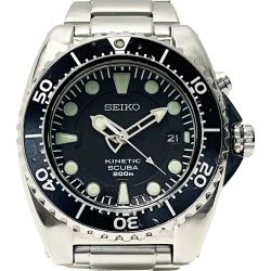 ☆☆ SEIKO セイコー プロスペックス キネティック スキューバー 5M62-0BL0 ブラック ダイバーズウォッチ メンズ 腕時計 Cランク