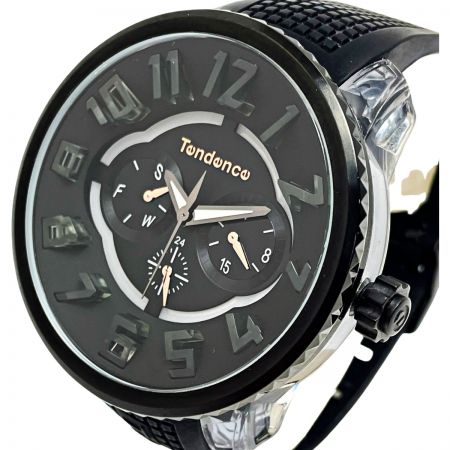  Tendance テンデンス FLASH フラッシュ TY562004 ブラック クォーツ メンズ 腕時計 ラバー