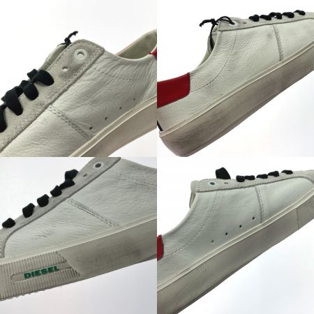  DIESEL ディーゼル スニーカー SIZE 26.5cm メンズ Y02593 ホワイト×レッド