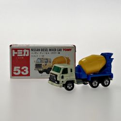 ☆☆ トミカ ミニカー 日産ディーゼル ミキサー車 ホワイト×ブルー×イエロー 赤箱 TOMY No.53 53 Bランク