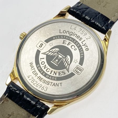 中古】 LONGINES ロンジン リール デイト L4.759.2 ゴールド文字盤