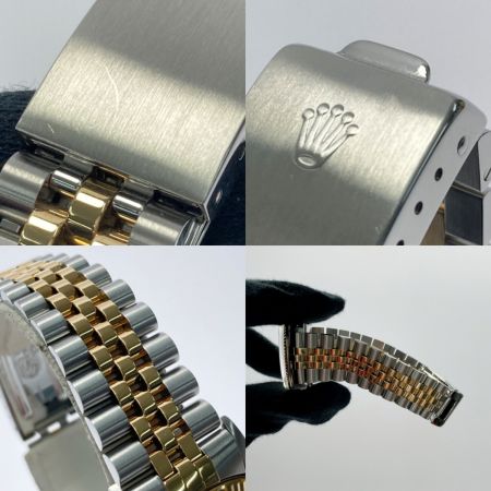  ROLEX ロレックス デイトジャスト 10Pダイヤ Ref.16013G SN:9481441 シャンパンゴールド 自動巻き メンズ 腕時計 箱・ギャランティ有