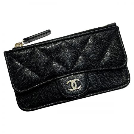 中古】 CHANEL シャネル フラグメントケース ブラック コインケース ...