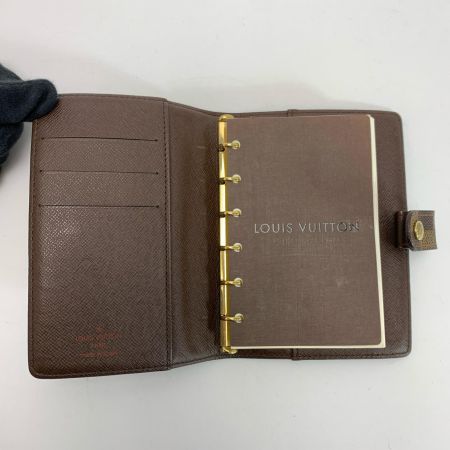 LOUIS VUITTON ルイヴィトン アジェンダ R20700 エベヌ 手帳カバー
