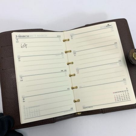 LOUIS VUITTON ルイヴィトン アジェンダ R20700 エベヌ 手帳カバー