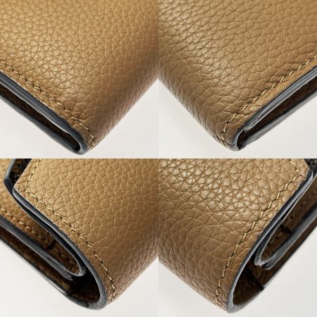  LOUIS VUITTON ルイヴィトン モノグラム ポルト・フォイユ・ドゥブルV M64390 ブラウン×モノグラム 長財布 レディース ゴールド金具