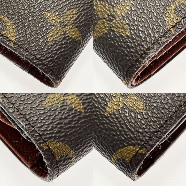 中古】 LOUIS VUITTON ルイヴィトン ポルト トレゾール エテュイ パピエ SP0937 ブラウン モノグラム 2つ折り財布 レディース｜総合リサイクルショップ  なんでもリサイクルビッグバン オンラインストア