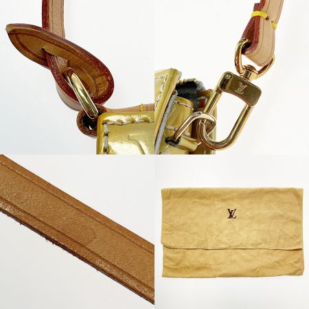  LOUIS VUITTON ルイヴィトン モノグラム・ヴェルニ レキシントン M91010 イエロー ハンドバッグ レディース ゴールド金具 布袋有