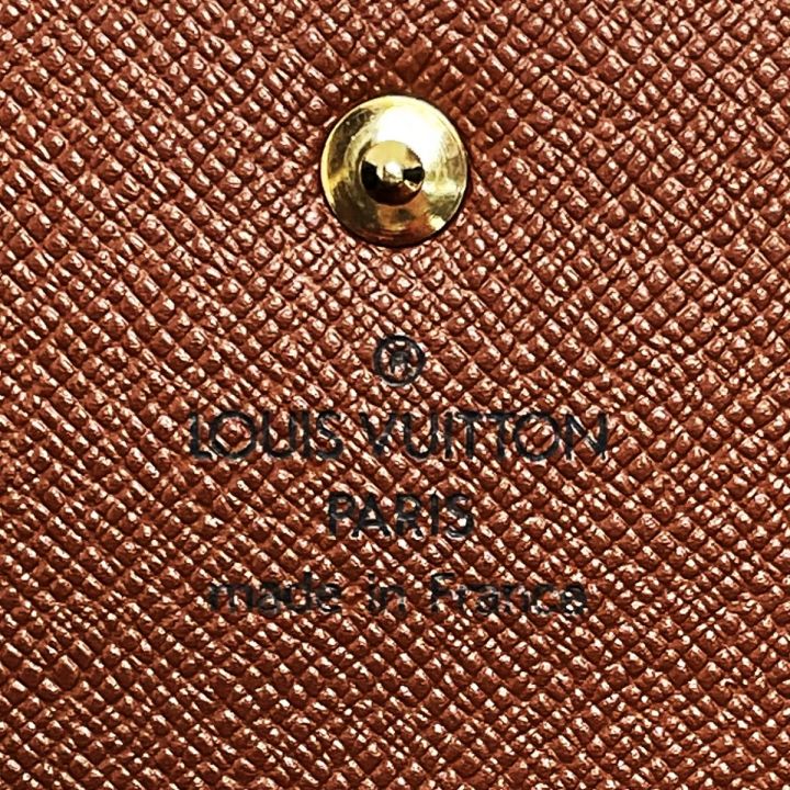 中古】 LOUIS VUITTON ルイヴィトン モノグラム ポルトトレゾール ...