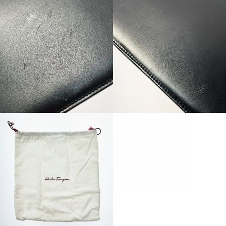  Salvatore Ferragamo サルヴァトーレフェラガモ ヴァラ BA-214178 ブラック ハンドバッグ レザー レディース 布袋有