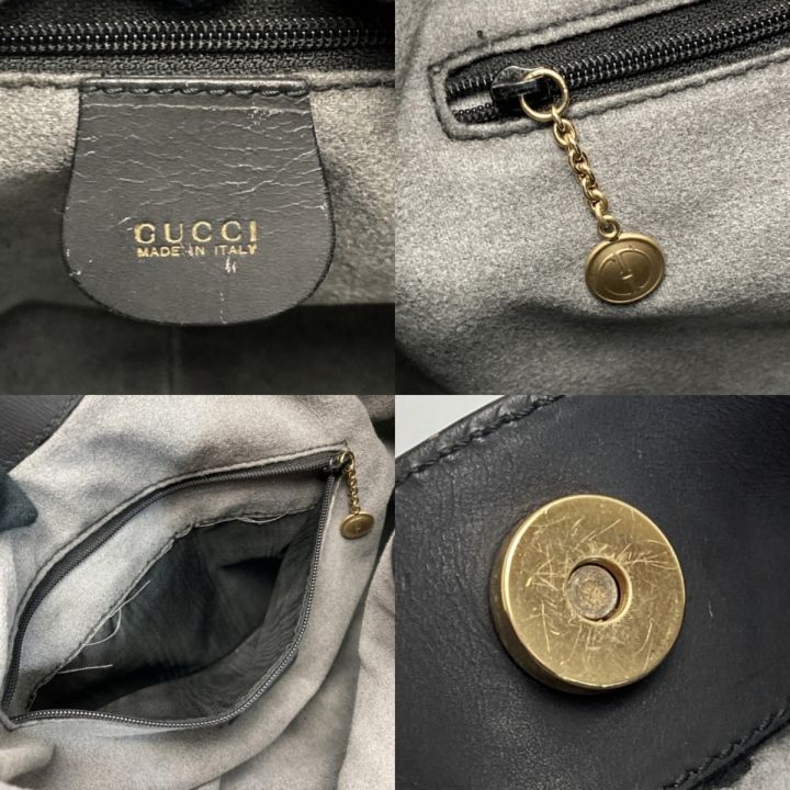 GUCCI グッチ バンブー 2WAYバッグ 001.2058 ブラック スウェード×レザー ハンドバッグ ショルダーバッグ ｜中古｜なんでもリサイクルビッグバン