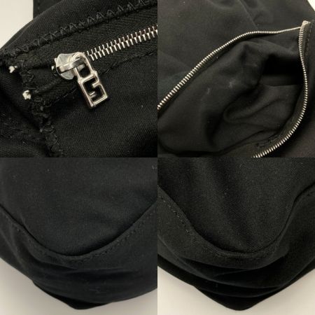  FENDI フェンディ マンマバケット ショルダーバッグ 2355.26325.008 ブラック ジャージー ワンショルダー 布袋有