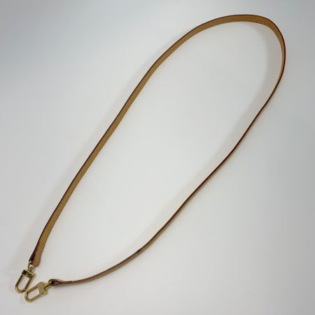  LOUIS VUITTON ルイヴィトン ヌメ革 レザー ベージュ 115cm ショルダーストラップ  バッグ用アクセサリー ゴールド金具
