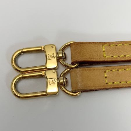  LOUIS VUITTON ルイヴィトン ヌメ革 レザー ベージュ 115cm ショルダーストラップ  バッグ用アクセサリー ゴールド金具