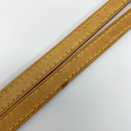  LOUIS VUITTON ルイヴィトン ヌメ革 レザー ベージュ 115cm ショルダーストラップ  バッグ用アクセサリー ゴールド金具
