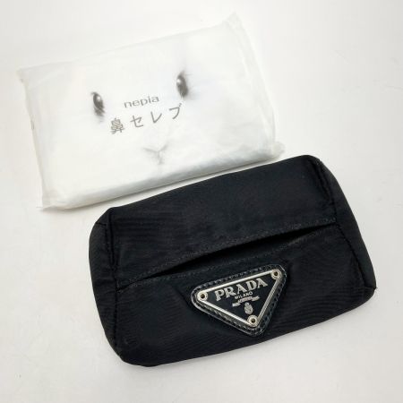  PRADA プラダ ナイロン ブラック ポケットティッシュケース