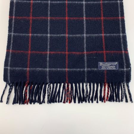 Burberrys バーバリーズ メガチェック カシミヤ ネイビー カシミアマフラー