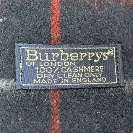  Burberrys バーバリーズ メガチェック カシミヤ ネイビー カシミアマフラー