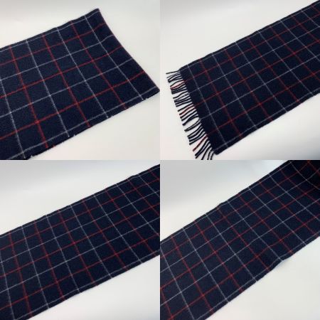  Burberrys バーバリーズ メガチェック カシミヤ ネイビー カシミアマフラー