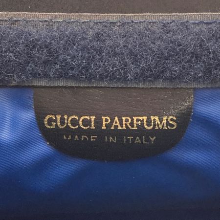  GUCCI グッチ GG シェリーライン クラッチバッグ ネイビー ×グレー シェリー セカンドバッグ PVC×レザー PARFUMS