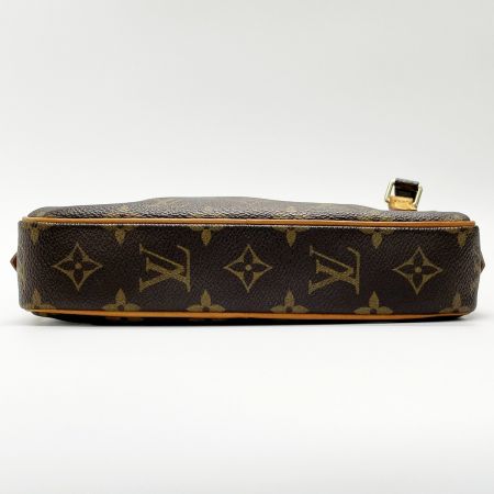  LOUIS VUITTON ルイヴィトン モノグラム マルリー・バンドリエール M51828 ブラウン ショルダーバッグ レディース ゴールド金具