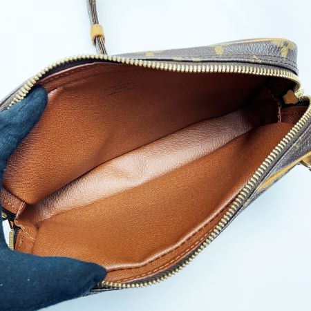  LOUIS VUITTON ルイヴィトン モノグラム マルリー・バンドリエール M51828 ブラウン ショルダーバッグ レディース ゴールド金具