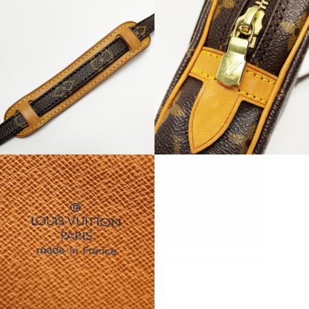  LOUIS VUITTON ルイヴィトン モノグラム マルリー・バンドリエール M51828 ブラウン ショルダーバッグ レディース ゴールド金具