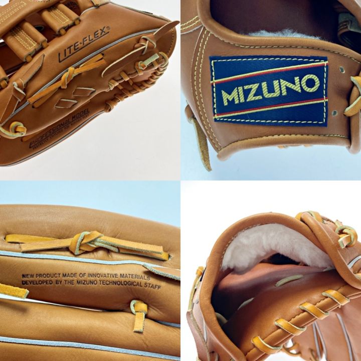 MIZUNO ミズノ 硬式 外野手用 グローブ ワールドウィン 赤カップ 復刻版グラブ 左用 サイズ15 コルク49｜中古｜なんでもリサイクルビッグバン