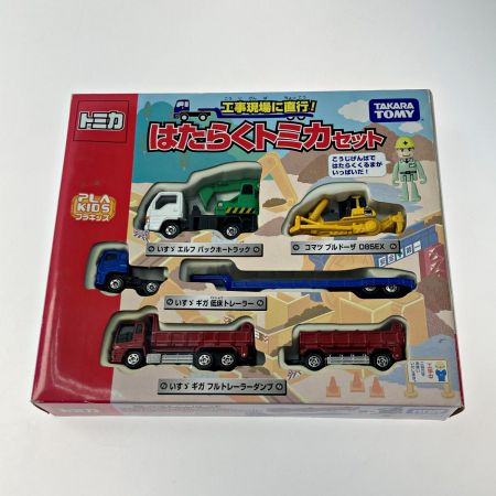 【中古】 TOMICA トミカ 工事現場に直行!はたらくトミカセット 4台 ...