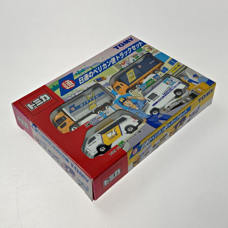 中古】 TOMICA トミカ 日通のペリカン便トラックセット 4台セット TOMY 