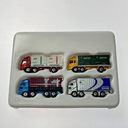   TOMICA トミカ 鉄道輸送コンテナトラックセット 4台セット TOMY トミー