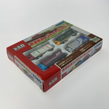  TOMICA トミカ 鉄道輸送コンテナトラックセット 4台セット TOMY トミー