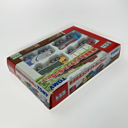   TOMICA トミカ 鉄道輸送コンテナトラックセット 4台セット TOMY トミー