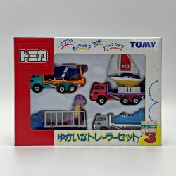 ☆☆  TOMICA トミカ ゆかいなトレーラーセット3 4台セット TOMY トミー Bランク