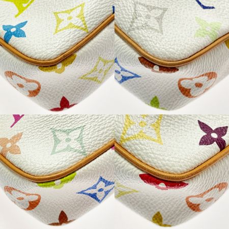  LOUIS VUITTON ルイヴィトン ポシェット アクセソワール M92649 ホワイト×マルチカラー アクセサリーポーチ モノグラム・マルチカラー 布袋有