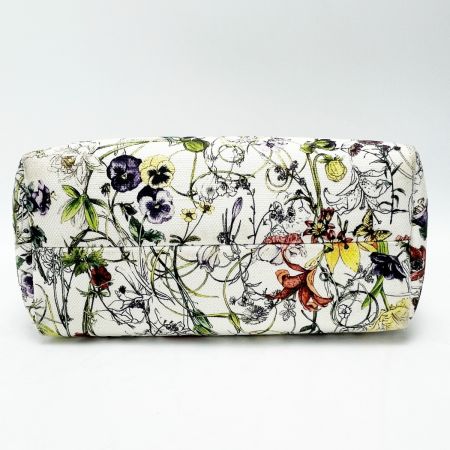  GUCCI グッチ チルドレンズ 284721 フローラル/アイボリー ミニトートバッグ レディース キャンバス チャーム付