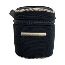 ☆☆ BURBERRY バーバリー ポーチ ノバチェック 1-0120396 ブラック 小物入れ Cランク