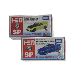 ☆☆ TOMIKA  ミニカー 頭文字D  FD3S RX-7 プロジェクトD ファイナルバトル仕様＋BNR34 GT-R ドリームトミカ No.SP  Nランク