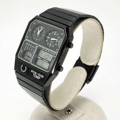 美品 コラボ限定品 CITIZEN アナデジテンプ FRED PERRY フレッドペリーが復刻！シチズン名作腕時計「ANA-DIGI TEMP」発売