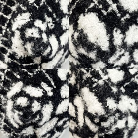  CHANEL シャネル シャネル22 ブラック×ホワイト チェーントートバッグ ツイード レディース ゴールド金具