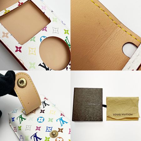  LOUIS VUITTON ルイヴィトン モノイグラム・マルチカラー エテュイiPod M60014 ホワイト iPodケース 箱・布袋有