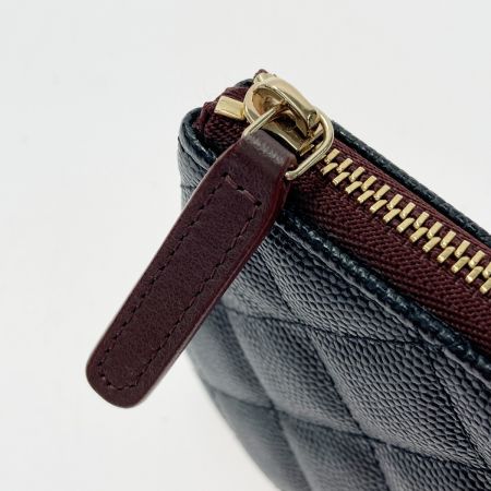  CHANEL シャネル マトラッセ クラシック ミニポーチ A82365 ブラック キャビアスキン 箱・ギャランティカード有