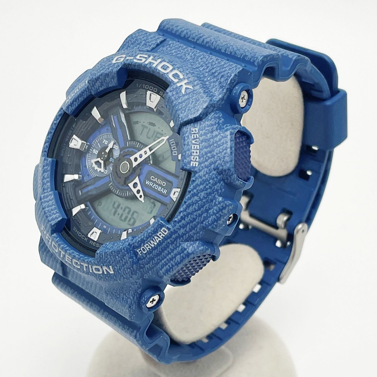 メンズCASIO カシオ G-SHOCK デニムパターン GA-110DC-2A7JF ブルー系