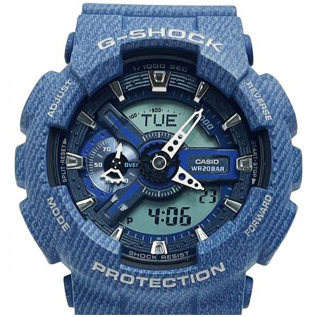  CASIO カシオ G-SHOCK デニムパターン GA-110DC-2A7JF ブルー系 クォーツ 樹脂 メンズ 腕時計