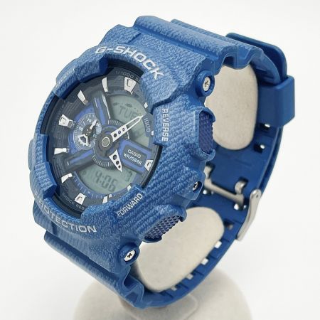  CASIO カシオ G-SHOCK デニムパターン GA-110DC-2A7JF ブルー系 クォーツ 樹脂 メンズ 腕時計