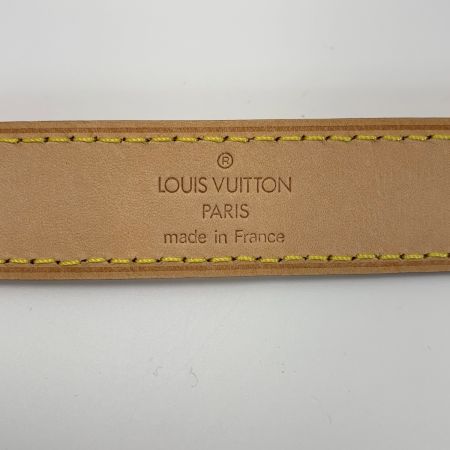  LOUIS VUITTON ルイヴィトン ヌメ革 レザー ベージュ J54316 152cm バッグ用アクセサリー ゴールド金具